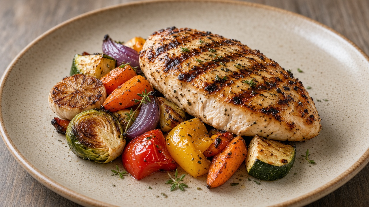 Gluten-free restaurant plate