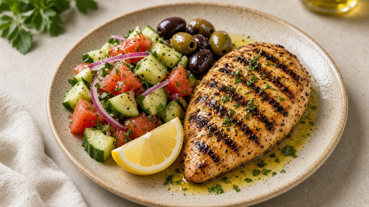 Mediterranean restaurant plate